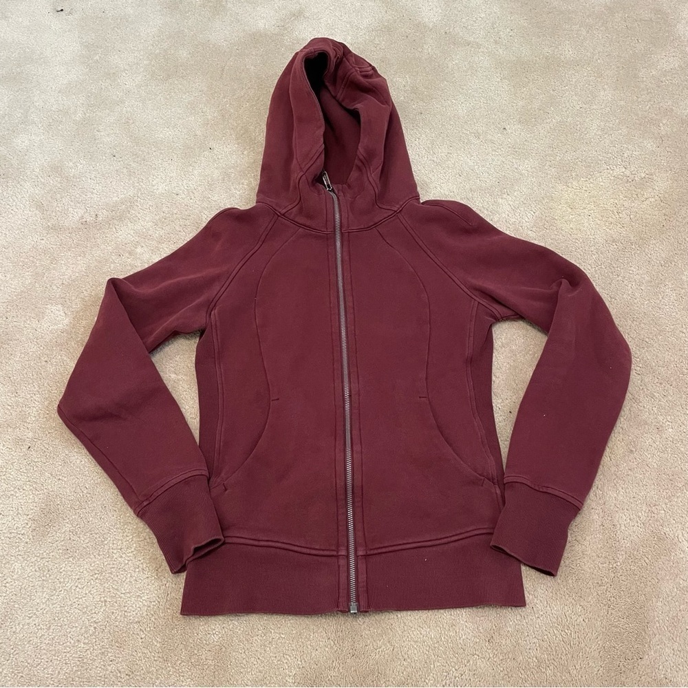 Lululemon Scuba Hoodie *Light Cotton Fleece
Red Merlot Size 4 - Picture 7 of 12